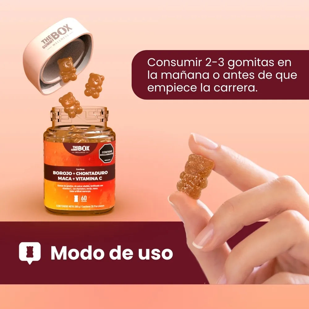 Borojó, chontaduro y maca en gomitas ⚡️