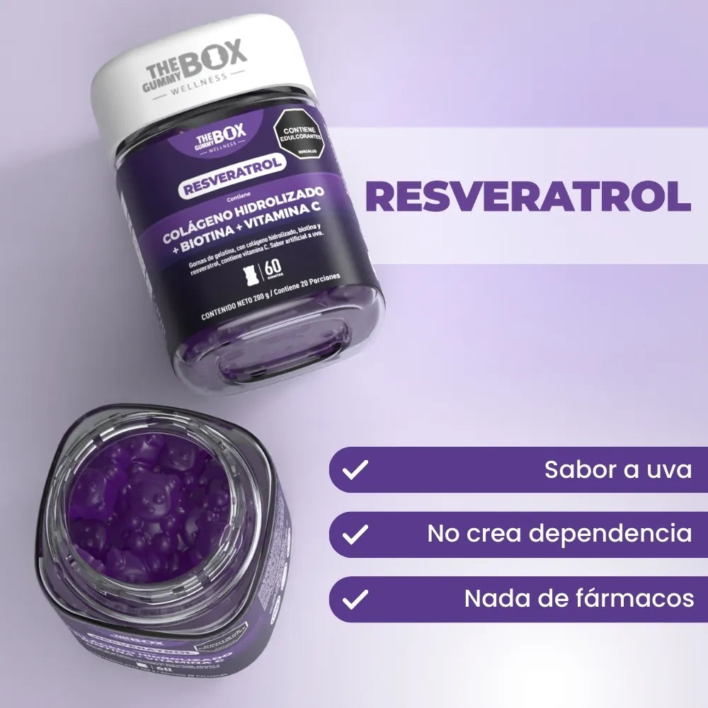 Resveratrol en gomitas 🍇