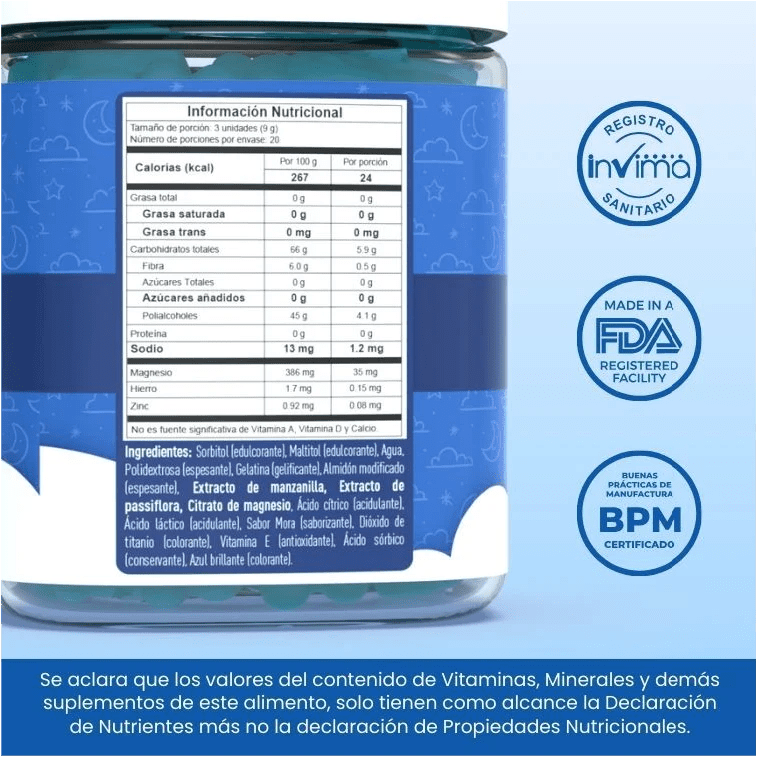 Citrato de magnesio para niños, en gomitas 😴 - SUB